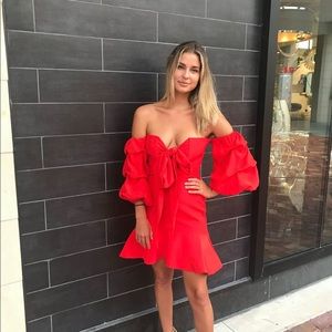 Alexis xs Zuki short dress red